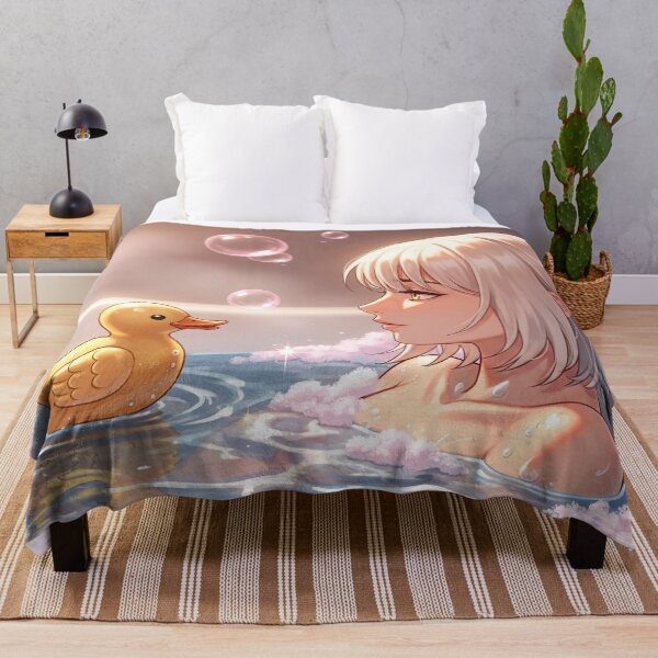 Item preview, Cute manga anime girl bathing designed and sold by stereonut.