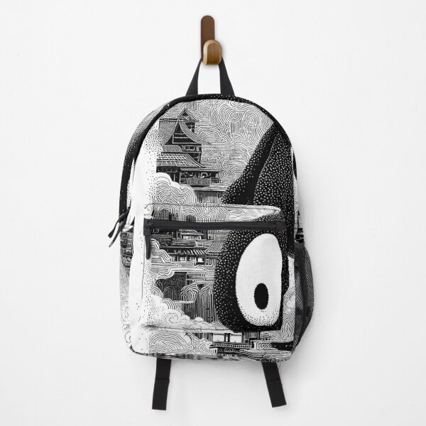 Item preview, Whimsical Spirit Over Japanese Village Night designed and sold by Qim X Fantasy.