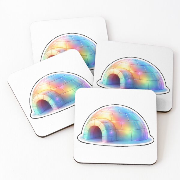 Item preview, Holographic Igloo Sticker — Iridescent Arctic Dome Die-Cut Decal designed and sold by Saturnspx.
