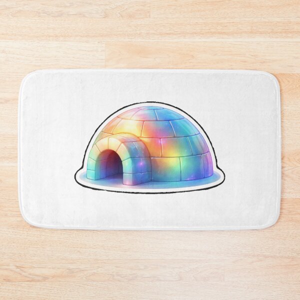 Item preview, Holographic Igloo Sticker — Iridescent Arctic Dome Die-Cut Decal designed and sold by Saturnspx.