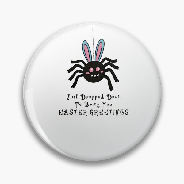 Item preview, Funny Goth Easter Bunny Spider – Just Dropped Down Easter Greetings designed and sold by SimoesArtistry.