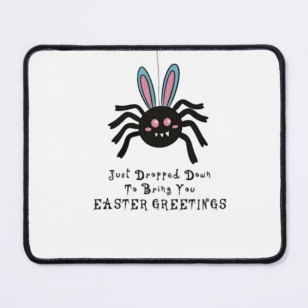 Item preview, Funny Goth Easter Bunny Spider – Just Dropped Down Easter Greetings designed and sold by SimoesArtistry.