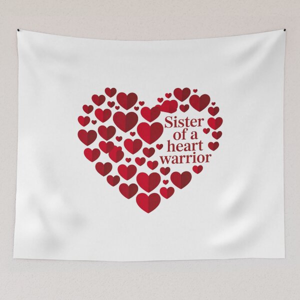 Item preview, Sister of a Heart Warrior – CHD Awareness T-Shirt  Congenital Heart Defect Support Shirt designed and sold by Martysstore.