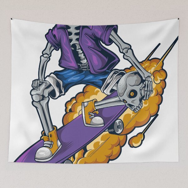 Item preview, Skate or Lose Your Head - Headless Skeleton Skateboarder designed and sold by NoursDesigner.