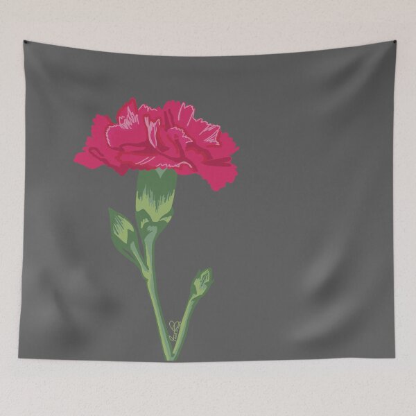 Item preview, Carnation – Minimalist botanical illustration designed and sold by À fleur de forme.