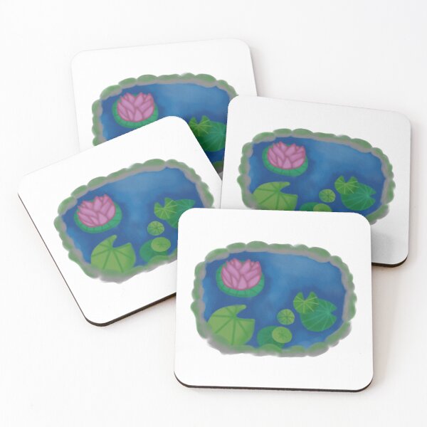 Item preview, Little pond with water lilies and lotus designed and sold by YaroshMaria.