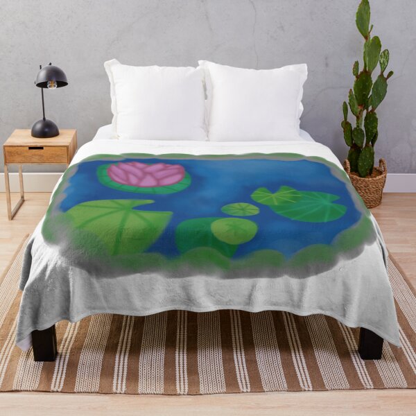 Item preview, Little pond with water lilies and lotus designed and sold by YaroshMaria.