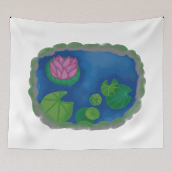 Item preview, Little pond with water lilies and lotus designed and sold by YaroshMaria.