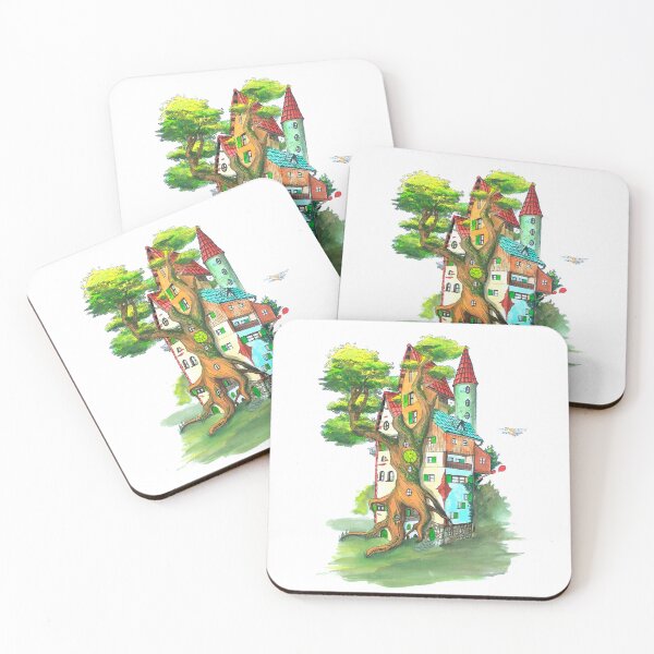 Item preview, colorful treehouse designed and sold by Beronise.