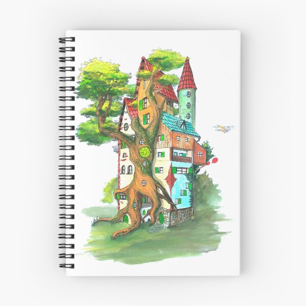 Item preview, colorful treehouse designed and sold by Beronise.