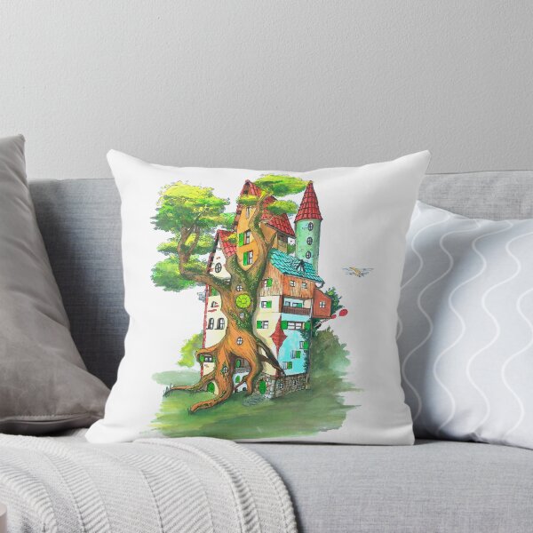 Item preview, colorful treehouse designed and sold by Beronise.