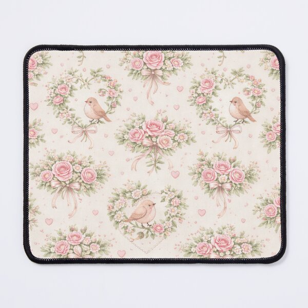 Item preview, Shabby Chic Whimsy Roses Hearts and Birds designed and sold by scicilysimonee.