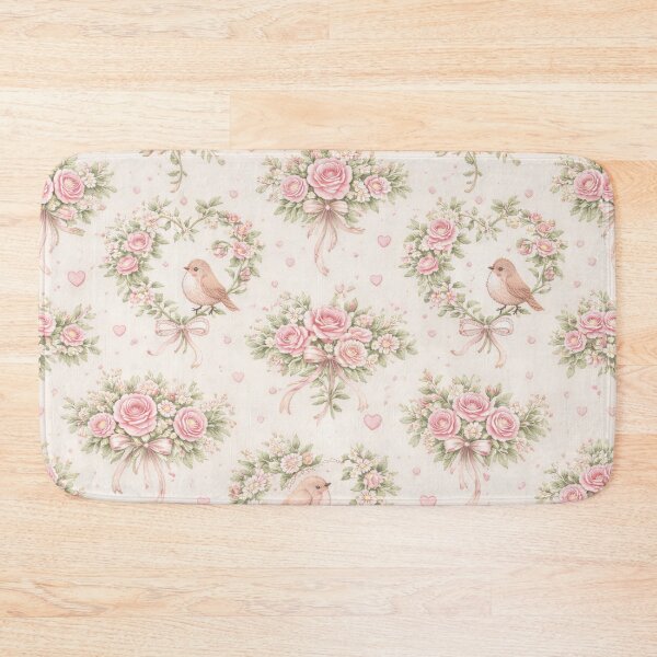 Item preview, Shabby Chic Whimsy Roses Hearts and Birds designed and sold by scicilysimonee.