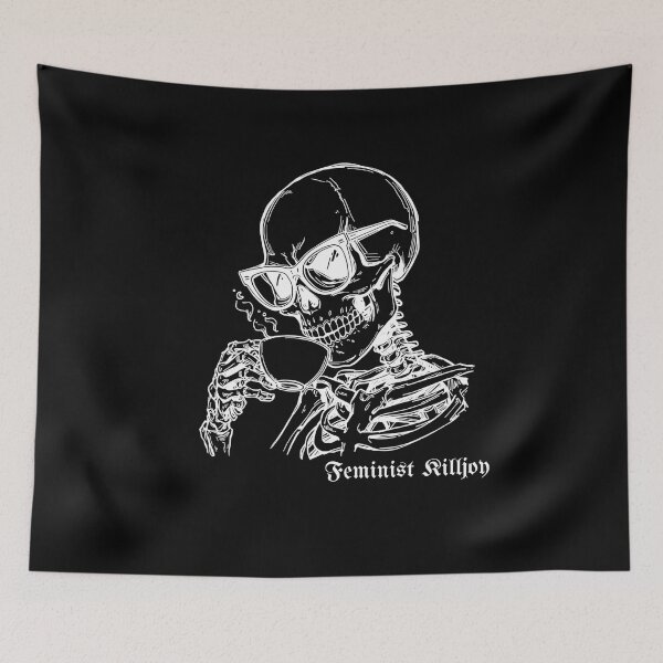 Item preview, Feminist Killjoy - White Skeleton Line Art for Dark Colors designed and sold by TobiasLogic.