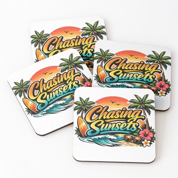 Item preview, Chasing Sunsets Tropical Beach Sunset Design – Summer Surf Vibes Aesthetic designed and sold by NAVOZKA.