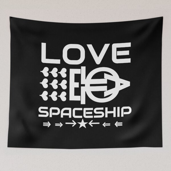 Artikelvorschau, LOVE SPACESHIP-LOGO. entworfen und verkauft von Giulivo Store Graphic.