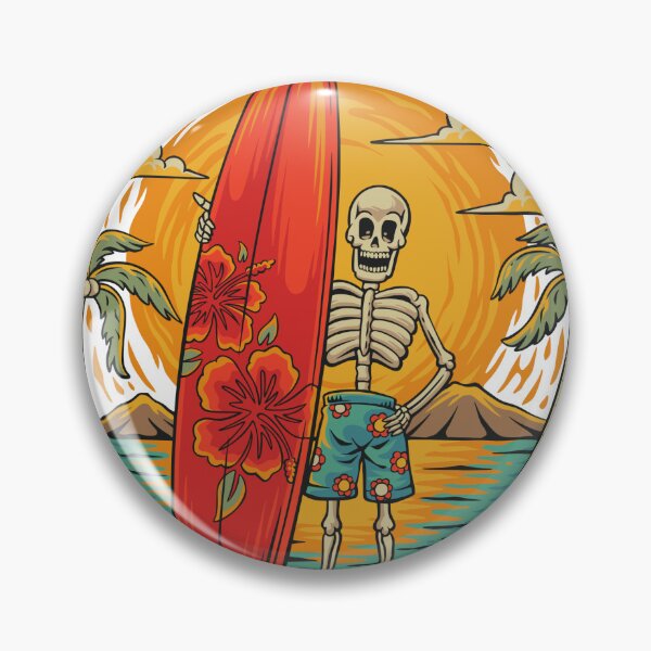 Item preview, Hawaii Is Calling - Skeleton Surfer Maui Beach Sunset designed and sold by NoursDesigner.