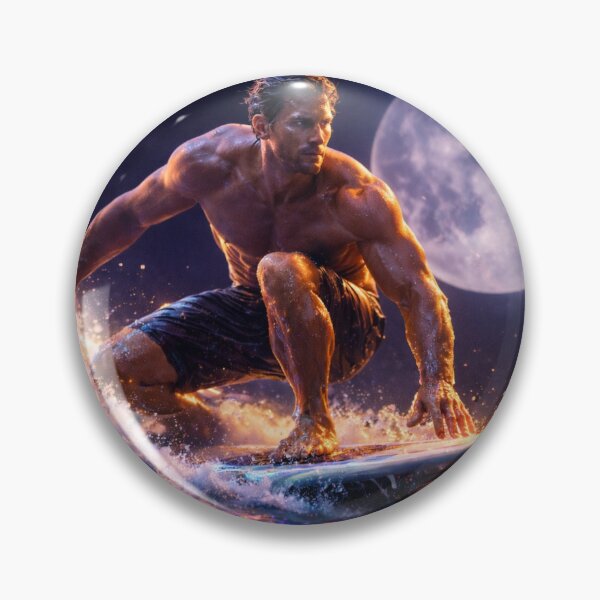 Item preview, Moonlit Big Wave Surfer Cinematic designed and sold by MuscleCarTs.