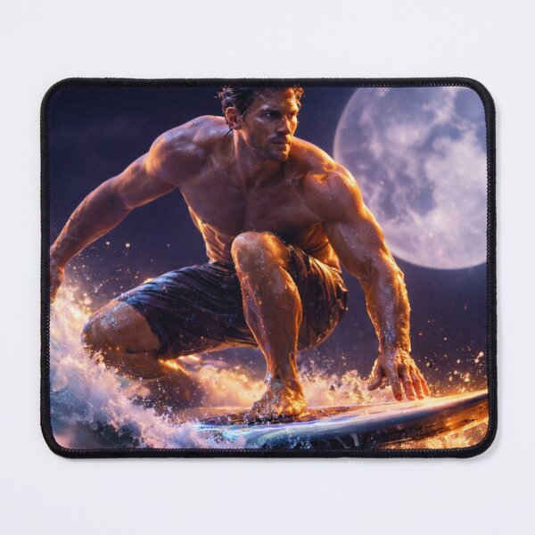 Item preview, Moonlit Big Wave Surfer Cinematic designed and sold by MuscleCarTs.