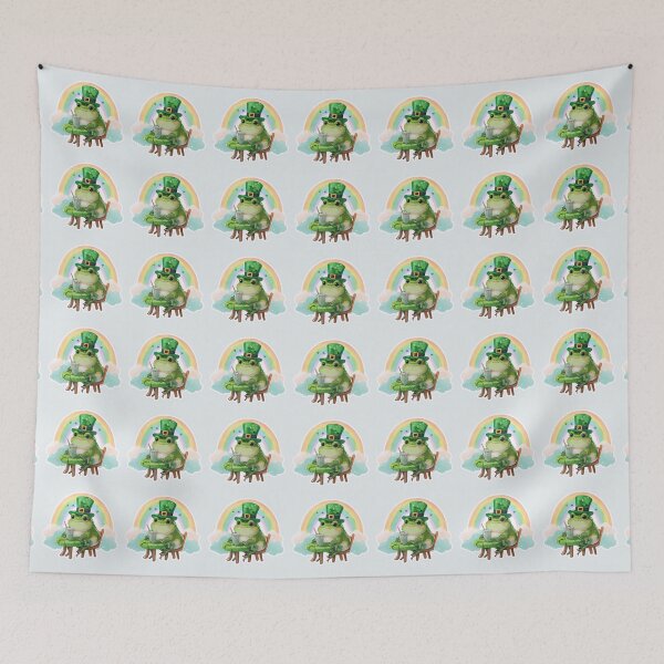 Item preview, Lucky Frog Café – Cute Kawaii St. Patrick’s Day Frog with Leprechaun Hat designed and sold by SmartyWonders.