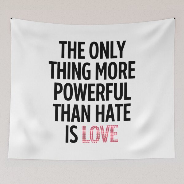 Item preview, The Only Thing More Powerful Than Hate is Love Classic T-Shirt designed and sold by Martysstore.