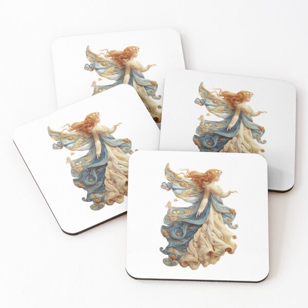 Item preview, Ethereal Butterfly Angel - Soft Pastel Fantasy Art designed and sold by Rocky Mountain Artistry.