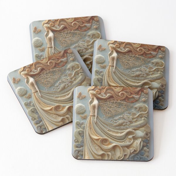 Item preview, Flow of Grace Ethereal Woman with Butterflies designed and sold by Rocky Mountain Artistry.