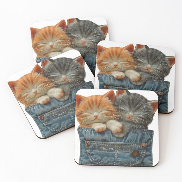 Item preview, Whiskered Serenity Pocket Kittens designed and sold by Rocky Mountain Artistry.