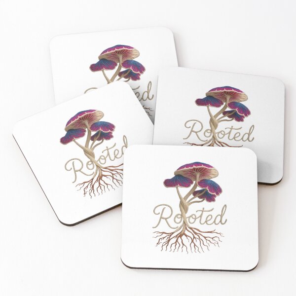 Item preview, Rooted Mushroom Embroidery Art Earthy Aesthetic Design designed and sold by Rocky Mountain Artistry.