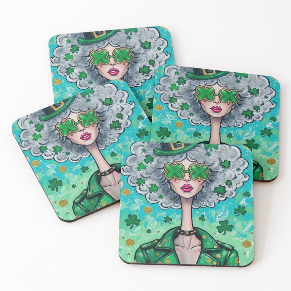 Item preview, Lucky Queen of Green - Stylized St. Patrick's Day Art designed and sold by  Ojo de Lilith.