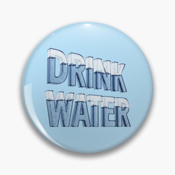 Item preview, Drink water 3d sign – Elegant Transparent Lettering Artwork designed and sold by stereonut.