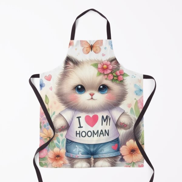 Item preview, I Love My Hooman Cute Kitten designed and sold by TinCatOutPost.