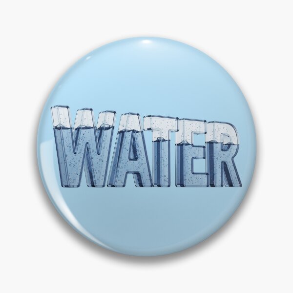 Item preview, Water – Subtle Reflective Glass Typography sign designed and sold by stereonut.