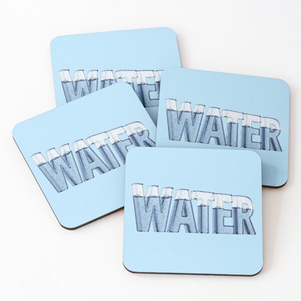 Item preview, Water – Subtle Reflective Glass Typography sign designed and sold by stereonut.