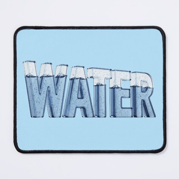 Item preview, Water – Subtle Reflective Glass Typography sign designed and sold by stereonut.