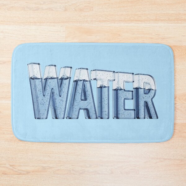 Item preview, Water – Subtle Reflective Glass Typography sign designed and sold by stereonut.