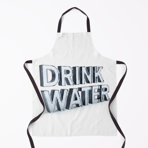 Item preview, Drink water 3d sign – Refreshing Glass Lettering Composition designed and sold by stereonut.
