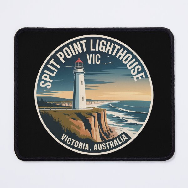 Item preview, Split Point Lighthouse, VIC – Vintage Australian Travel Badge Sticker designed and sold by Random Designs.