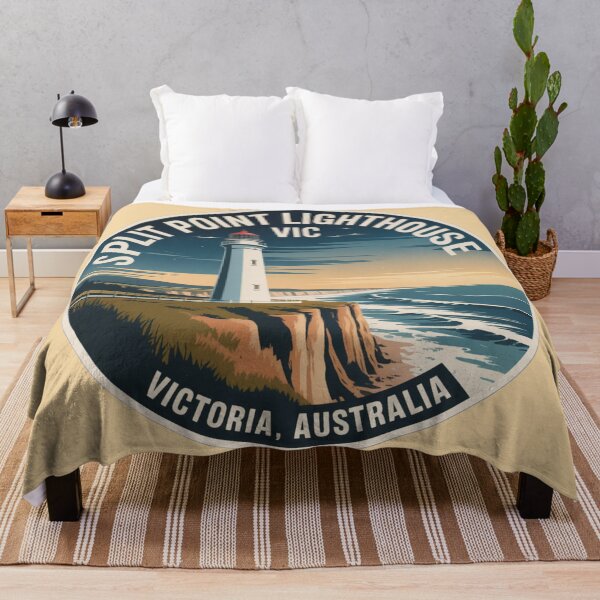 Item preview, Split Point Lighthouse, VIC – Vintage Australian Travel Badge Sticker designed and sold by Random Designs.