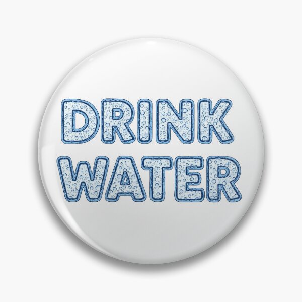 Item preview, Drink water sign – Minimal Clean Liquid Lettering art on the white designed and sold by stereonut.