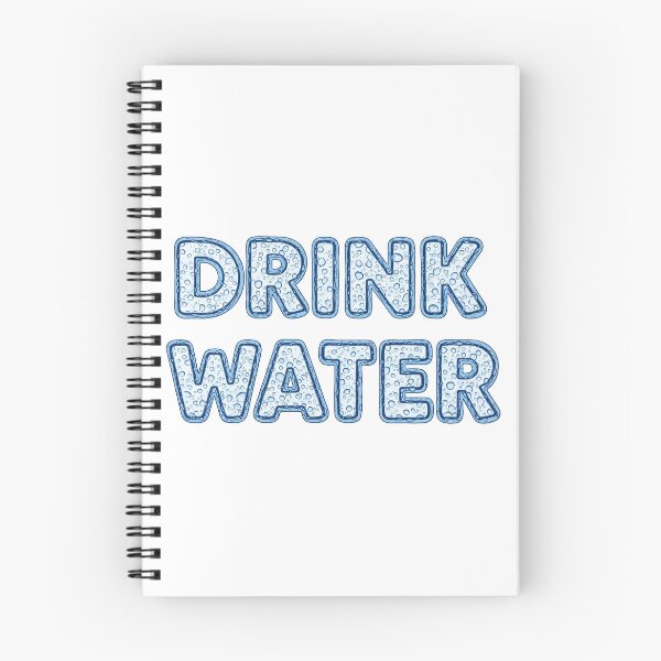 Item preview, Drink water sign – Minimal Clean Liquid Lettering art on the white designed and sold by stereonut.