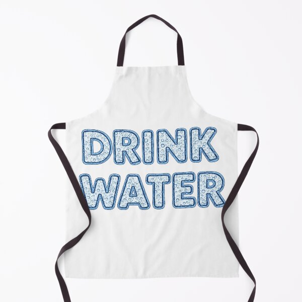 Item preview, Drink water sign – Minimal Clean Liquid Lettering art on the white designed and sold by stereonut.