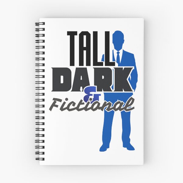 Item preview, “Tall, Dark, and Fictional” Bold Typography – Romance Reader Design designed and sold by WolfBirdDesigns.