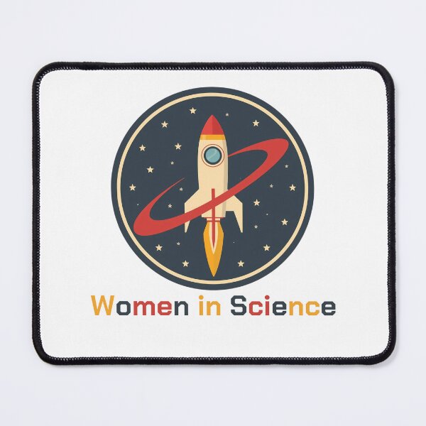 Item preview, Women In Science - Retro Rocket Space Badge designed and sold by TobiasLogic.