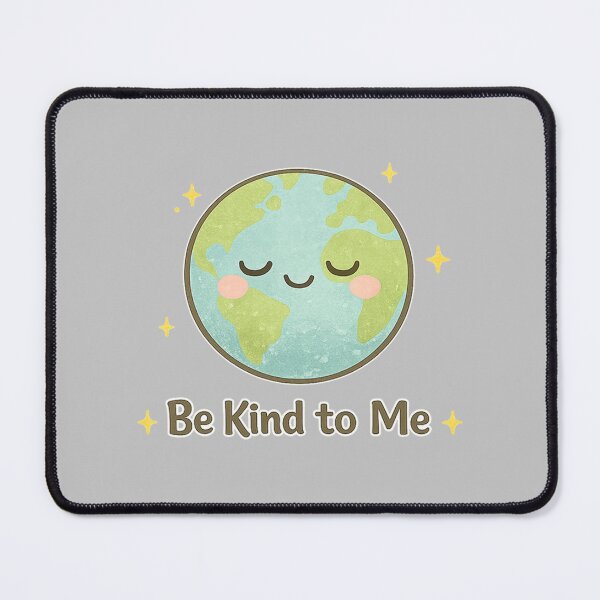 Item preview, Be Kind to Me – Cute Earth Kawaii Eco Illustration designed and sold by DreamMachine69.