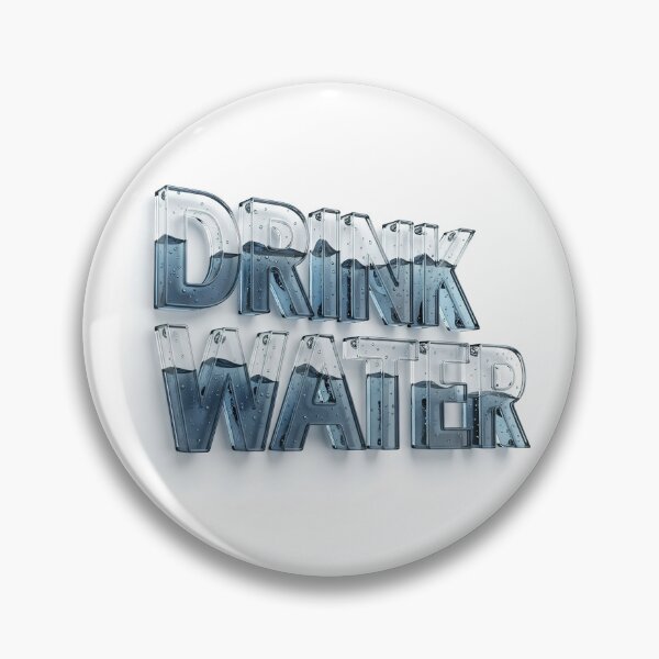 Item preview, Drink water – Serene Textured 3d Typography artwork designed and sold by stereonut.