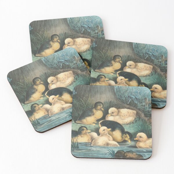 Item preview,  Vintage Ducklings Art - American - Lithograph designed and sold by karwilberevivalcollection.