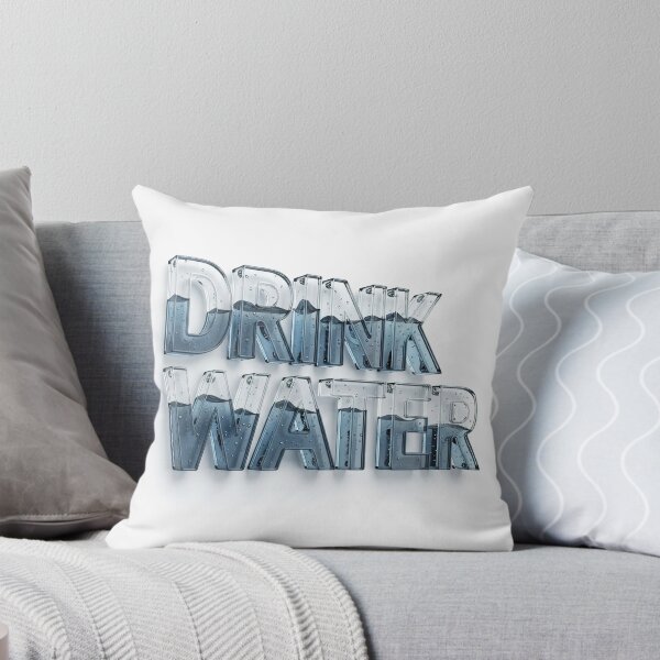 Item preview, Drink water – Serene Textured 3d Typography artwork designed and sold by stereonut.