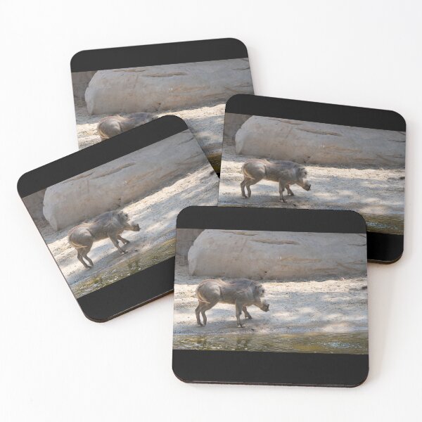 Item preview, African Warthog at the Water Hole - Wild Safari Wildlife Photography designed and sold by AbulailArt.