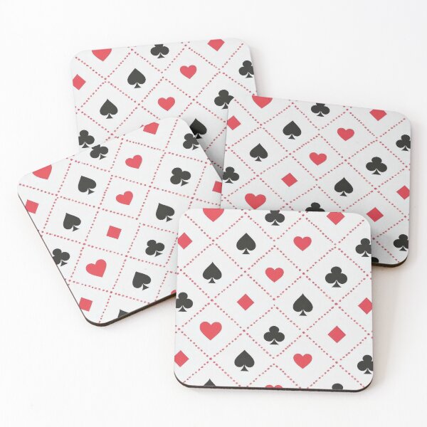 Item preview, Minimal Playing Card Suits Seamless Pattern designed and sold by Auravera Designs.